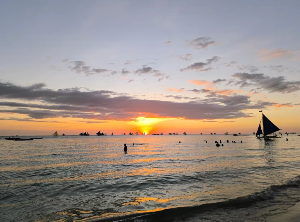 Boracay Sunset at Angol Beach