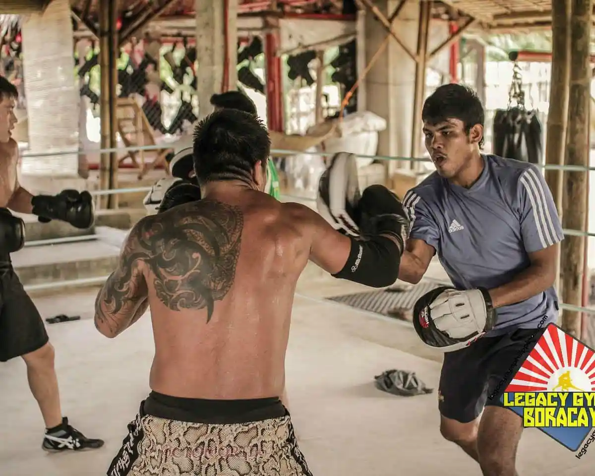 Boxing training at Legacy Gym Boracay