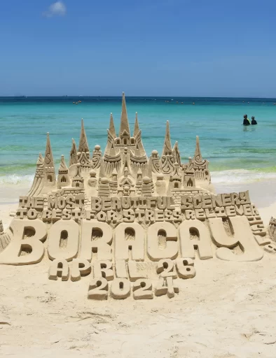 Competing Sand Castle for Love Boracay