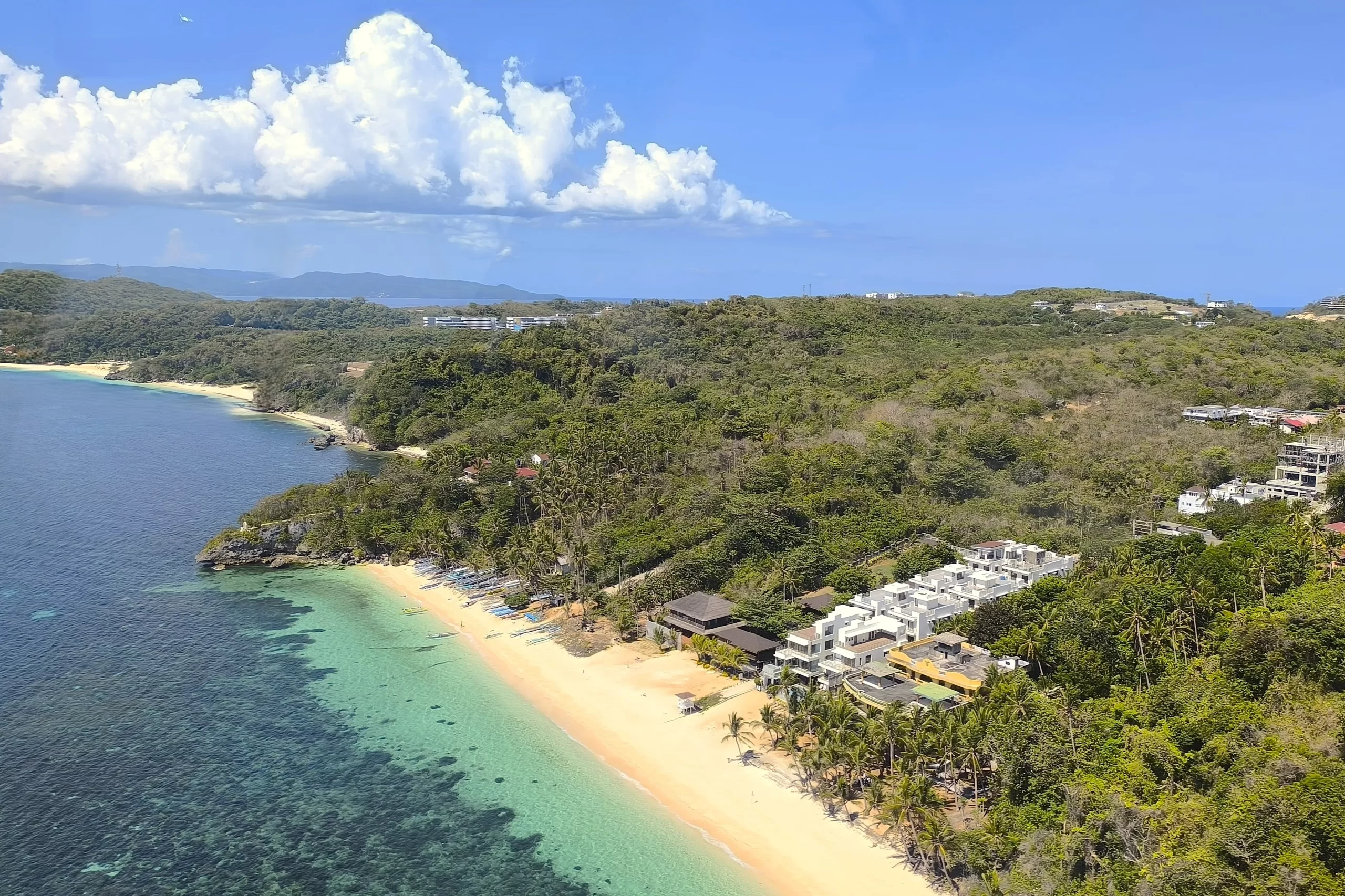 aerial view of Boracay Island