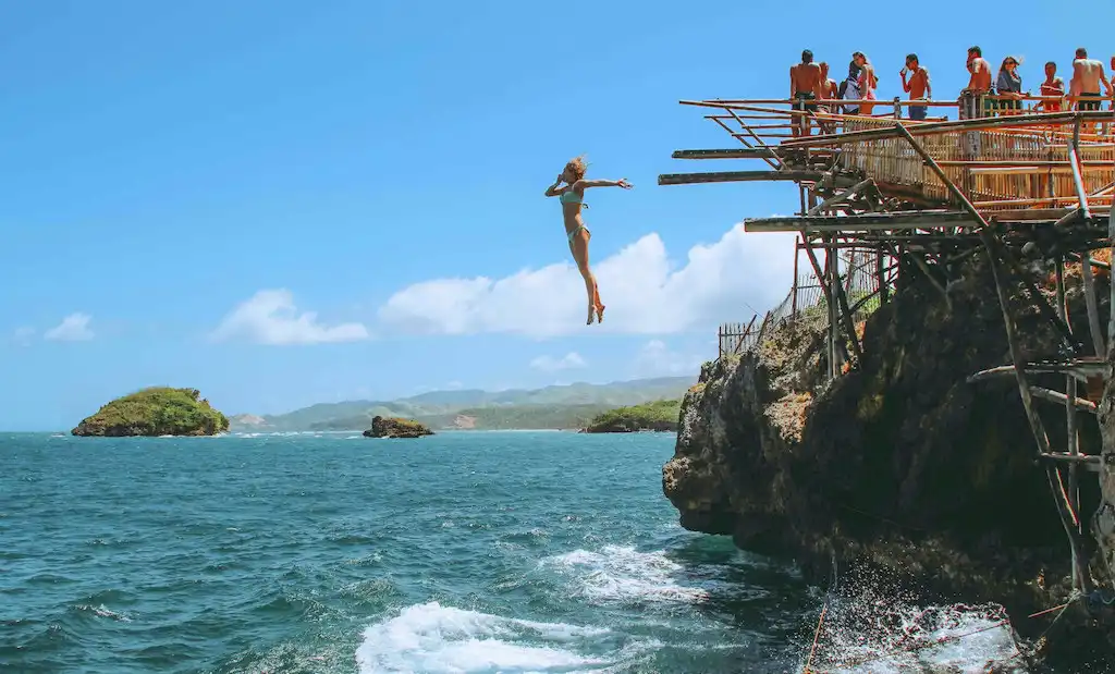 Cliff Diving at Magic Island Boracay