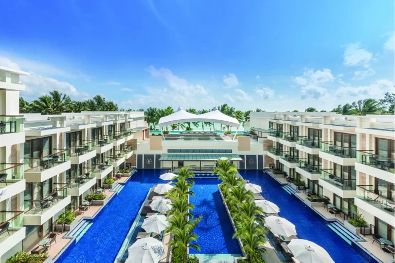 Aerial Pool View of Henann Palm Beach Resort Boracay