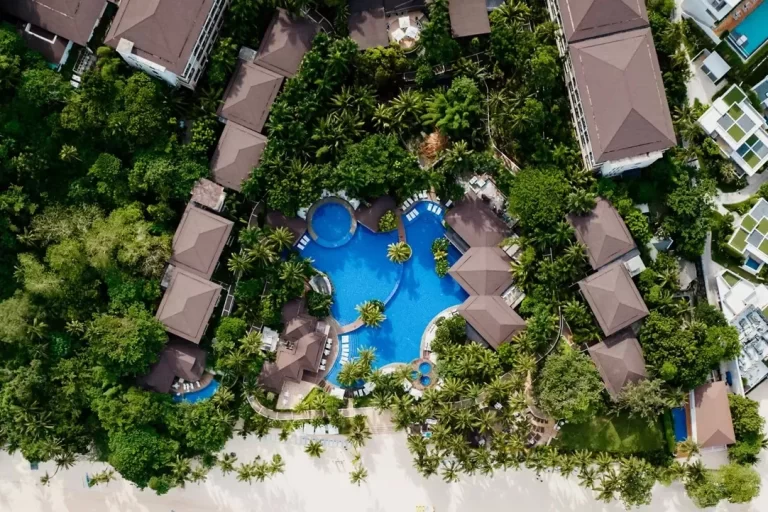 Aerial View of Movenpick Resort Spa