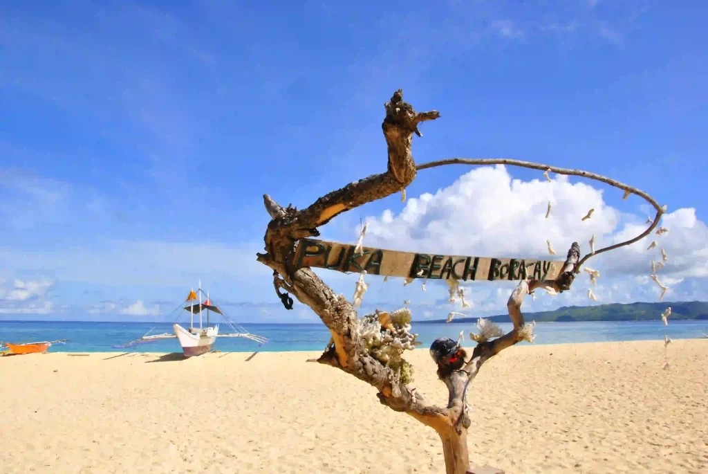 Northern part of Boracay Island, Puka Beach