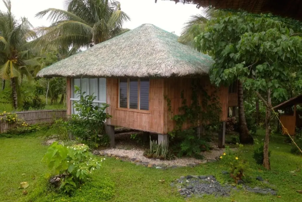 Modern Nipa huts at Tablas Island