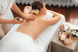 Guest enjoying a Hotel Spa experience in Boracay