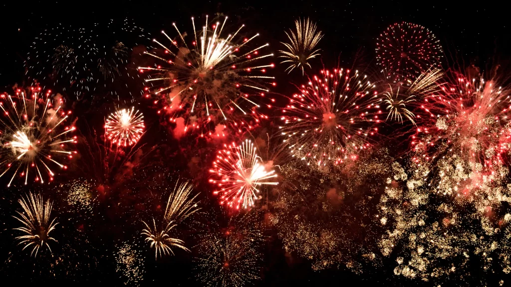 New years fireworks show in Boracay