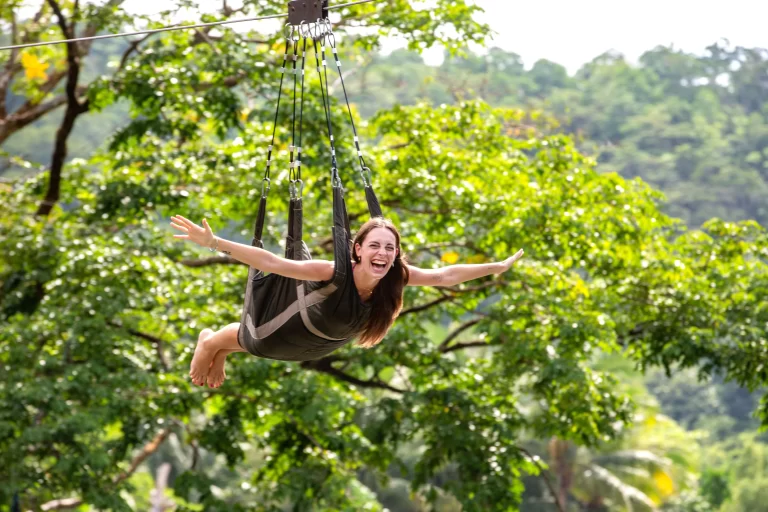 Zipline included in the Mainland Adventure Tour package