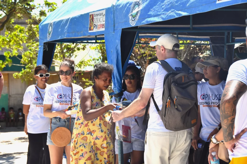 gift giving activity to the Ati community in Boracay