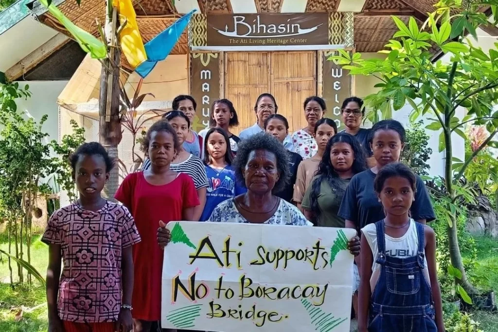 Ati tribe expressing opposition to the proposed Boracay Bridge Project