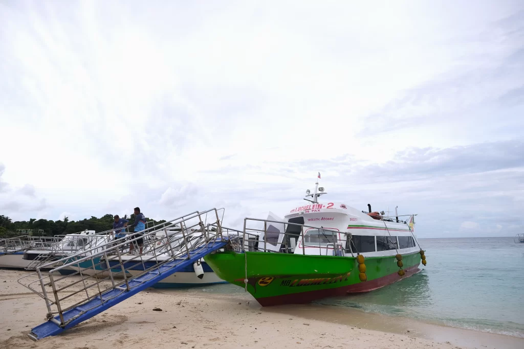 Ferry boats operating between Caticlan Jetty Port and Boracay