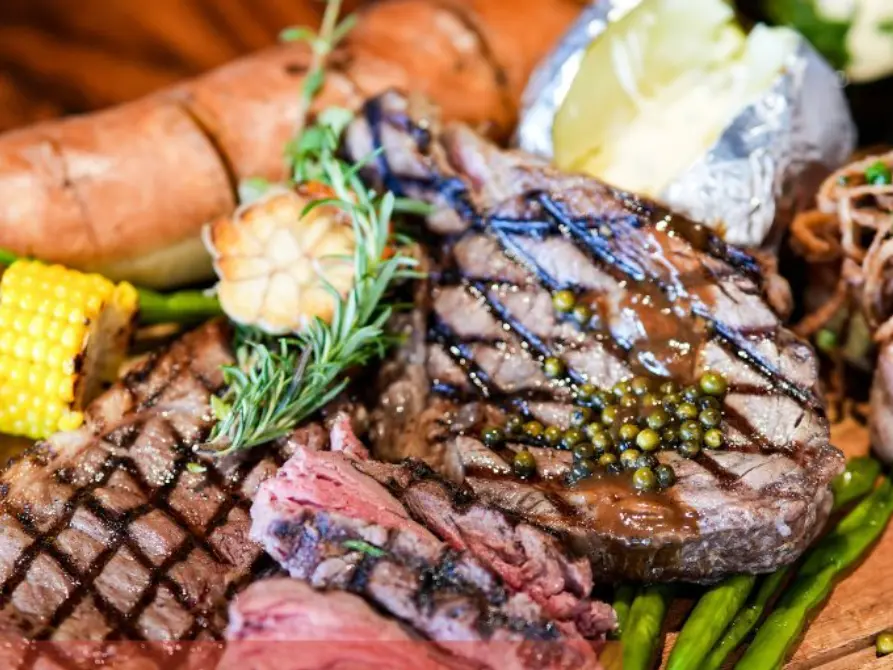 Grilled steak platter at TGH The Grillhouse Sportsbar Boracay, Station 2 . A must-try for meat lovers.