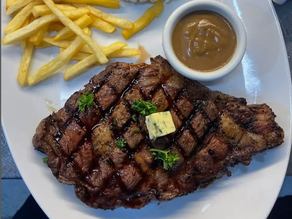 Valhalla Boracay steakhouse dishes with generous portions and casual ambiance.